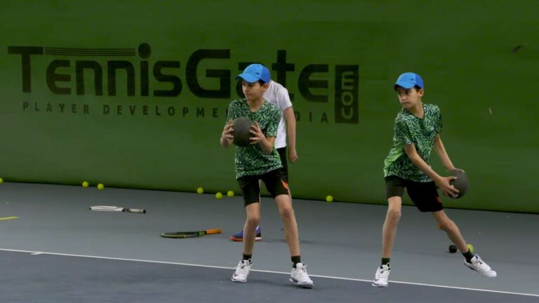 Teaching different stances with a Rotational ball throw